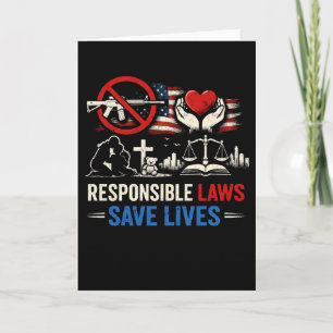 Tarjeta Festiva Leyes Responsables Salvan Vidas