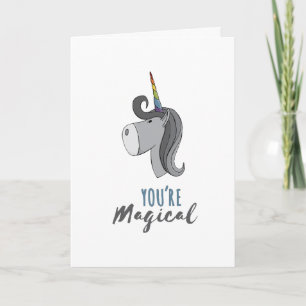 Tarjeta Festiva LGBT San Valentín Unicorno Eres mágico