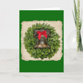 Tarjeta Festiva Libertad en Filadelfia: Gran Guerra en pergamino