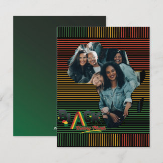 Tarjeta Festiva Libertad negra personalizada orgullo afroamericano