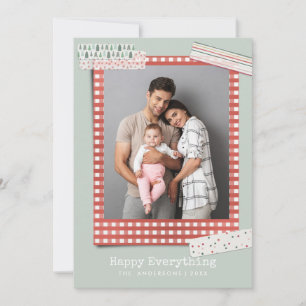 Tarjeta Festiva Libreta de recuerdos de vacaciones   Navideño 3 fo