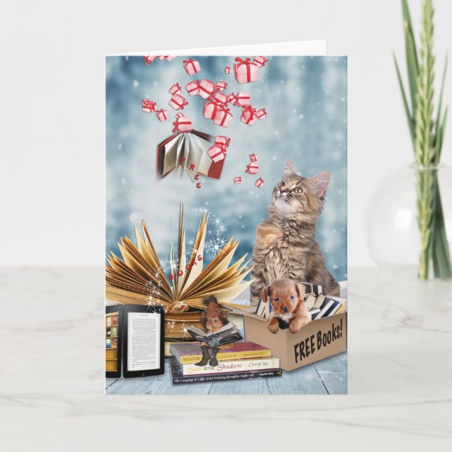 Tarjeta Festiva Libros gratis (Anverso)