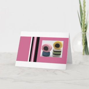 Tarjeta Festiva licorice allanys