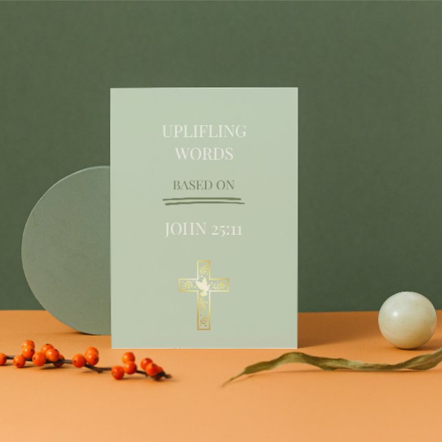 Tarjeta Festiva Life Does Not End Here – John 25:11 Christian Card (He Is Alive — Share the Joy of Easter with Loved Ones)