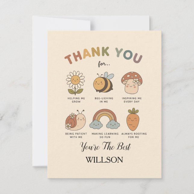 Tarjeta Festiva  life with this Printable Teacher Appreciation  (Anverso)