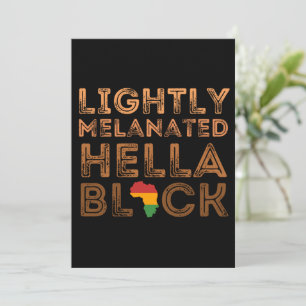 Tarjeta Festiva Ligeramente Melanizado Hella Historia Negra Africa