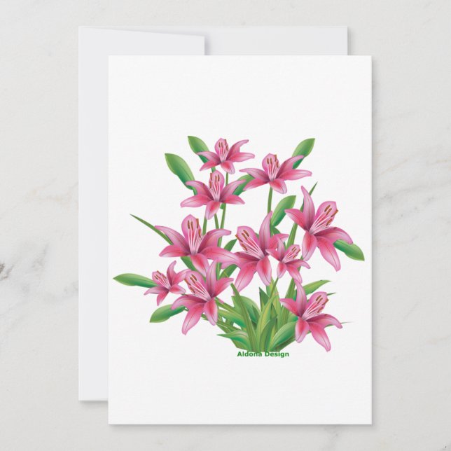 Tarjeta Festiva Lilly (Anverso)