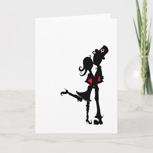 Tarjeta Festiva Lilly & Paco's First Kiss (Anverso)