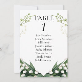 Tarjeta Festiva Lily acuarela de la fiesta de la boda de la novia 