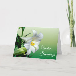 Tarjeta Festiva Lily de Pascua