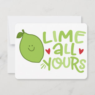 TARJETA FESTIVA LIME ALL YOURS