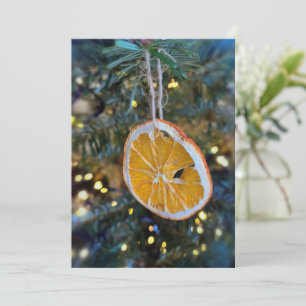 Tarjeta Festiva Limón y purpurina