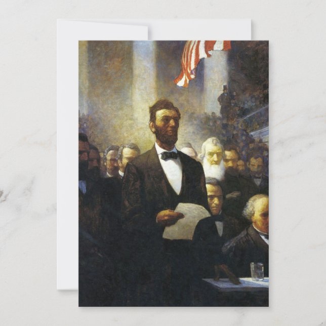 Tarjeta Festiva Lincoln salvó a la Unión (Anverso)