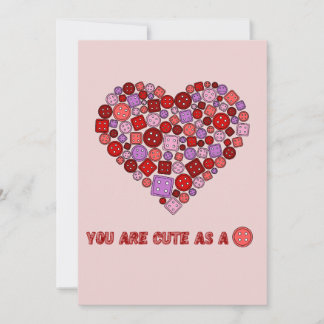 Tarjeta Festiva lindo como botón