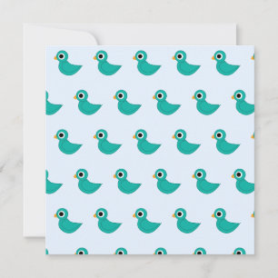Tarjeta Festiva Lindo pájaro azul