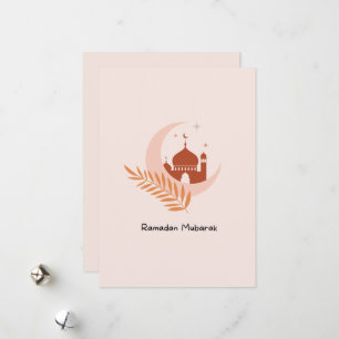 Tarjeta Festiva Lindo Ramadán Mubarak Moderno Bohemiol 