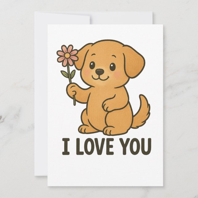 Tarjeta Festiva Lindo te amo  (Anverso)