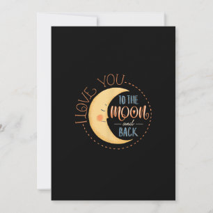 Tarjeta Festiva Lindo Te Amo Hasta La Luna Y De Regreso Estilo Cap