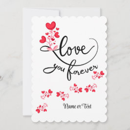 Tarjeta Festiva Lindo Te Amo Por Siempre Personaliza