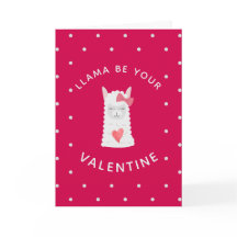 Lindo y divertido LLama Día de San Valentín