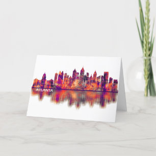 Tarjeta Festiva Línea aérea de Atlanta Georgia
