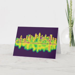 Tarjeta Festiva Línea aérea de Atlanta Georgia