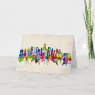 Tarjeta Festiva Línea aérea de Kansas City Missouri