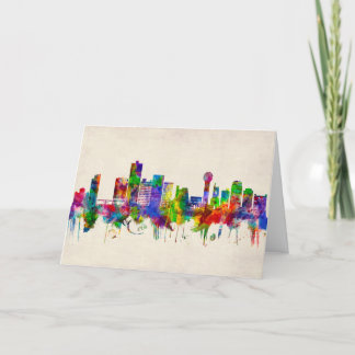 Tarjeta Festiva Línea aérea de Knoxville Tennessee