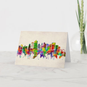 Tarjeta Festiva Línea aérea de Memphis Tennessee