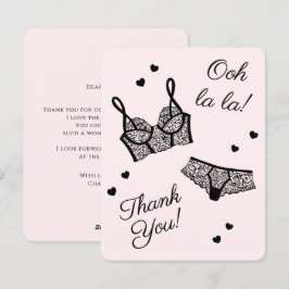 Tarjeta Festiva Lingerie Fiesta Bridal Shower Panty Fiesta Gracias
