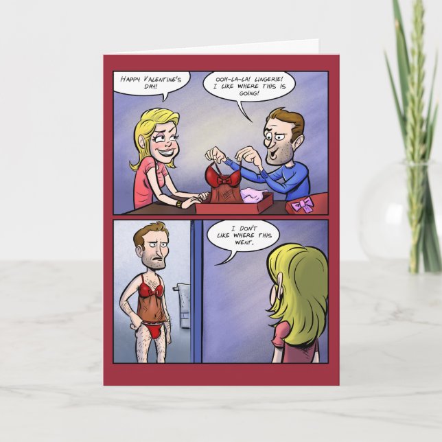 Tarjeta Festiva Lingerie Valentine (Anverso)