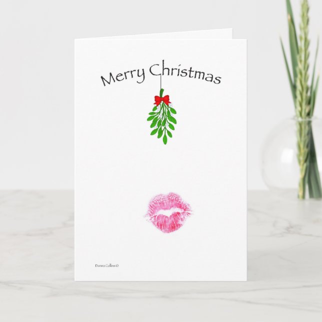 Tarjeta Festiva Lips de navidades (Anverso)