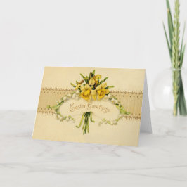 Tarjeta Festiva Lirio de los valles Pascua del narciso del narciso