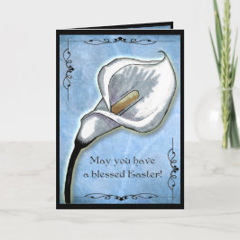 Tarjeta Festiva Lirio de Pascua (Personalizado)