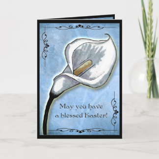Tarjeta Festiva Lirio de Pascua (Personalizado)