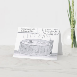 Tarjeta Festiva Lista de objetivos escarchada