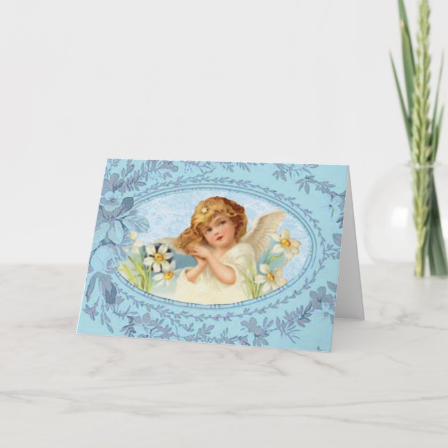 Tarjeta Festiva Little Angel Easter Card (Anverso)