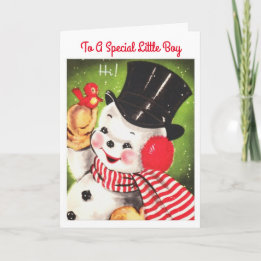 Tarjeta Festiva Little Boy especial