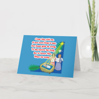 Tarjeta Festiva Little Drummer Boy Lyrics sobre camisetas y regalo