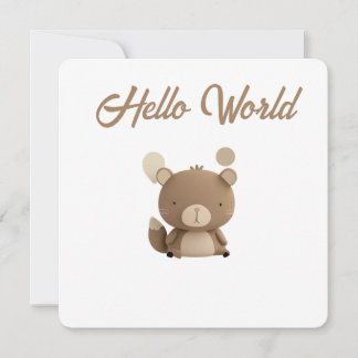 Tarjeta Festiva Little Forest Friends Baby Milestone Card – Hello 