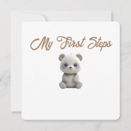 Tarjeta Festiva Little Forest Friends Baby Milestone Card –My Firs