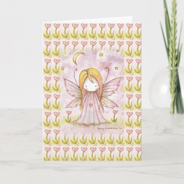 Tarjeta Festiva Little Heart Fairy Valentine Card (Anverso)