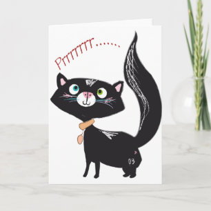 Tarjeta Festiva Little PixyBoots - *Blacky* Gato Kitty