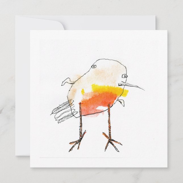 Tarjeta Festiva Little Robin (Anverso)