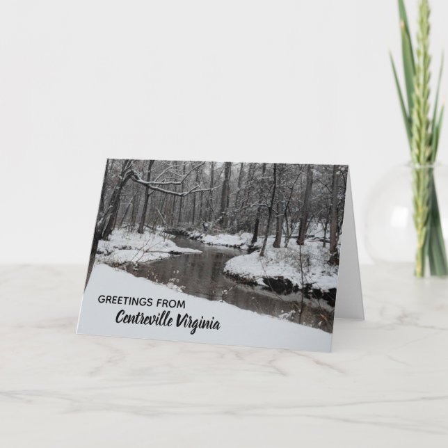Tarjeta Festiva Little Rocky Run Centreville Clifton Virginia (Anverso)