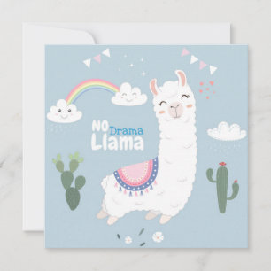 Tarjeta Festiva Llama