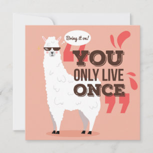 Tarjeta Festiva Llama