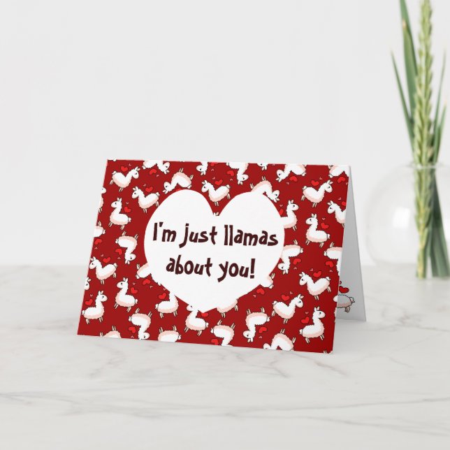 Tarjeta Festiva Llama Madness (Anverso)