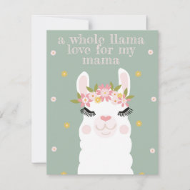 Tarjeta Festiva LLama Mamá
