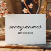 Llamada de Caligrafía Personalizada Mejor Mamá del